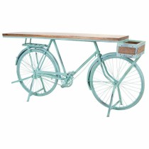 Eingangsbereich Alexandra House Living Bike türkis Holz Eisen 50 x 94 x 198 cm