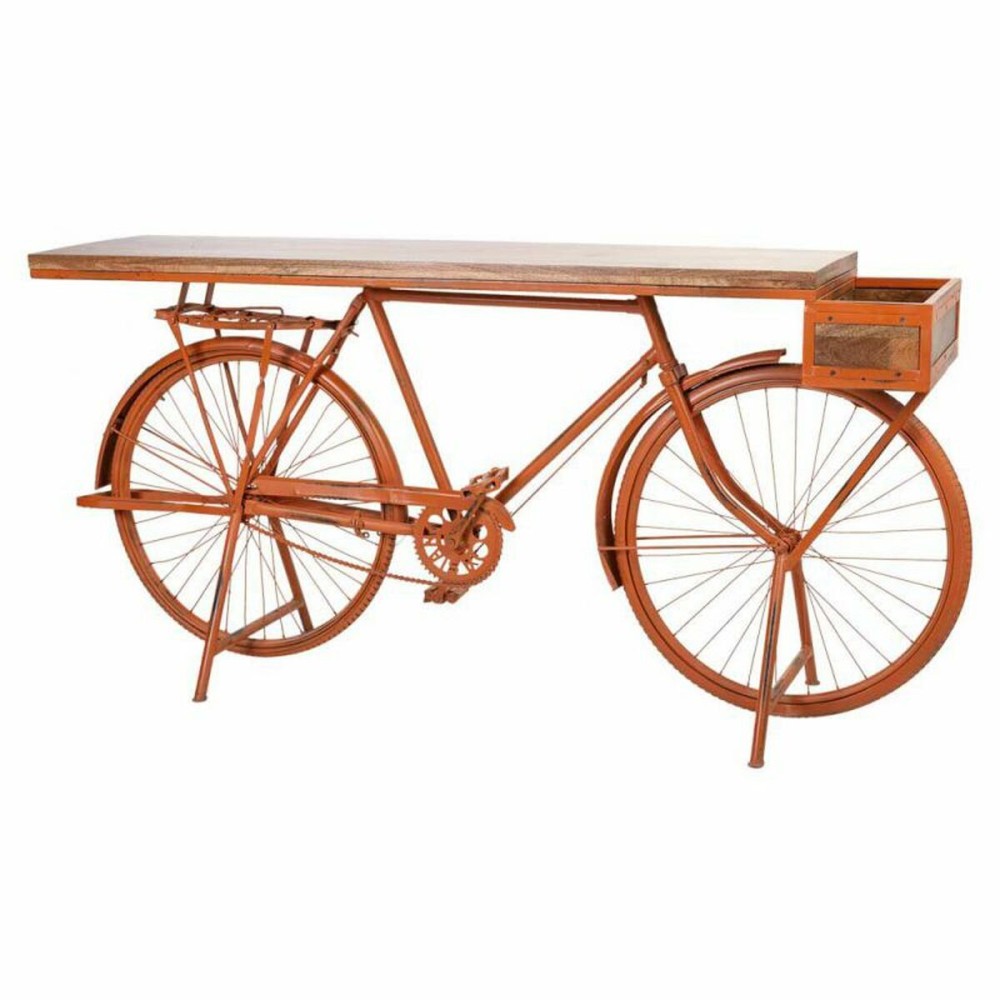 Meuble d'Entrée Alexandra House Living Bike Cuivre Bois Fer 50 x 94 x 198 cm