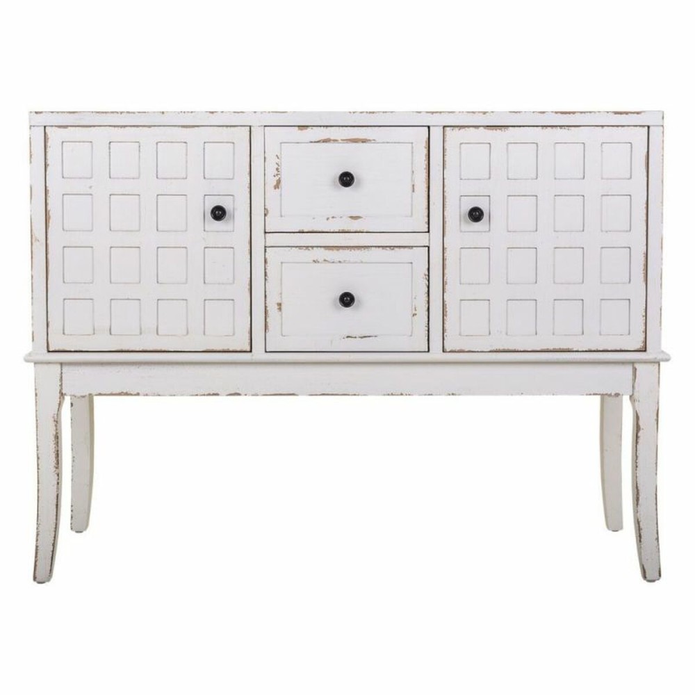 Meuble d'Entrée avec Tiroirs Alexandra House Living Blanc Bois d'épicéa Bois MDF 36 x 82 x 108 cm