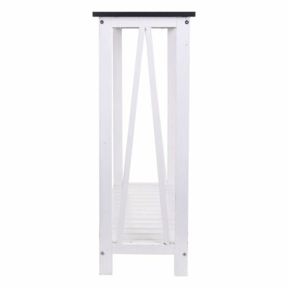 Meuble d'Entrée Alexandra House Living Blanc Bois de paulownia Bois MDF 30 x 80 x 80 cm