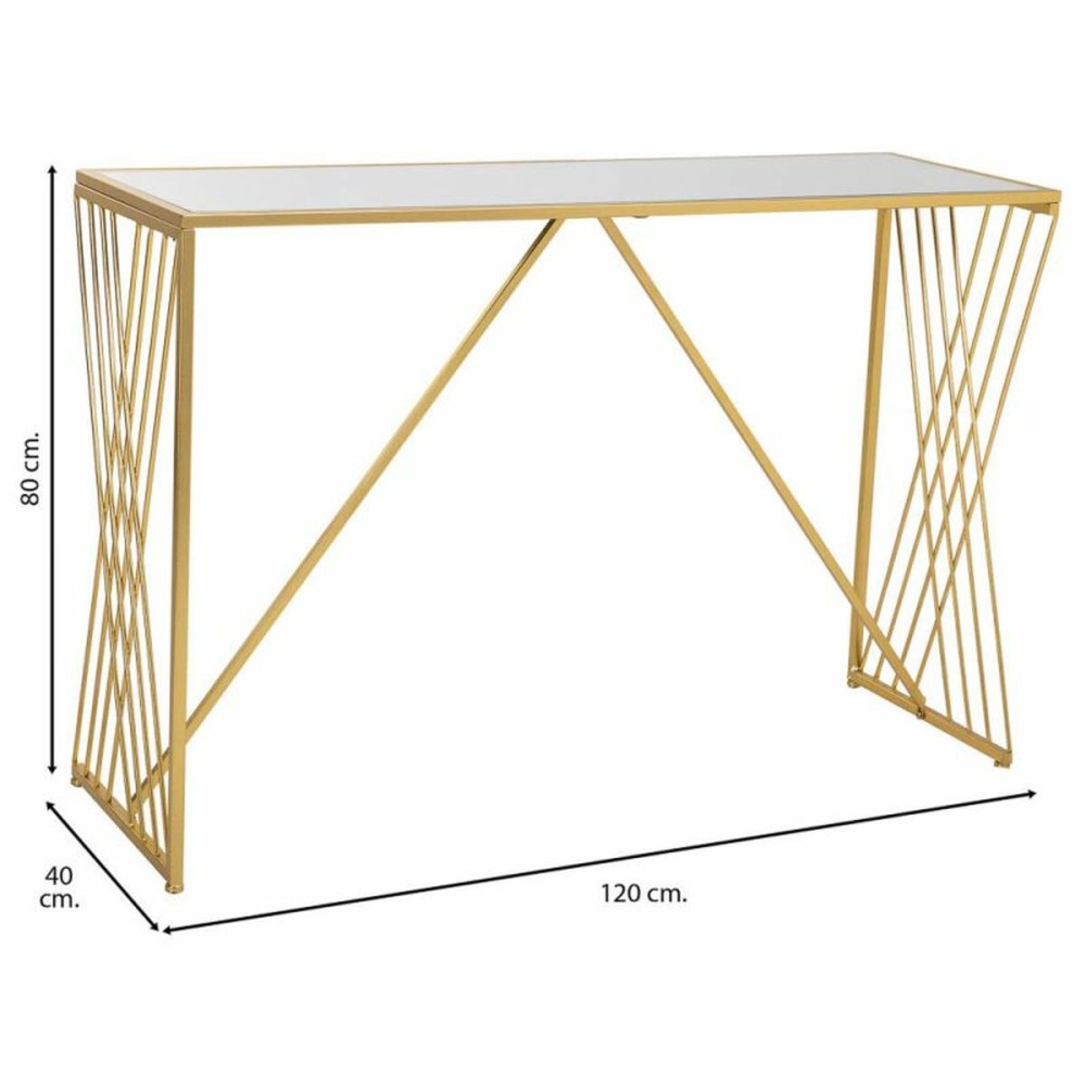 Hall Alexandra House Living Gold Iron Mirror MDF Wood 40 x 80 x 120 cm