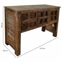 Eingangsbereich Alexandra House Living Braun Recyceltes Holz 40 x 90 x 133 cm