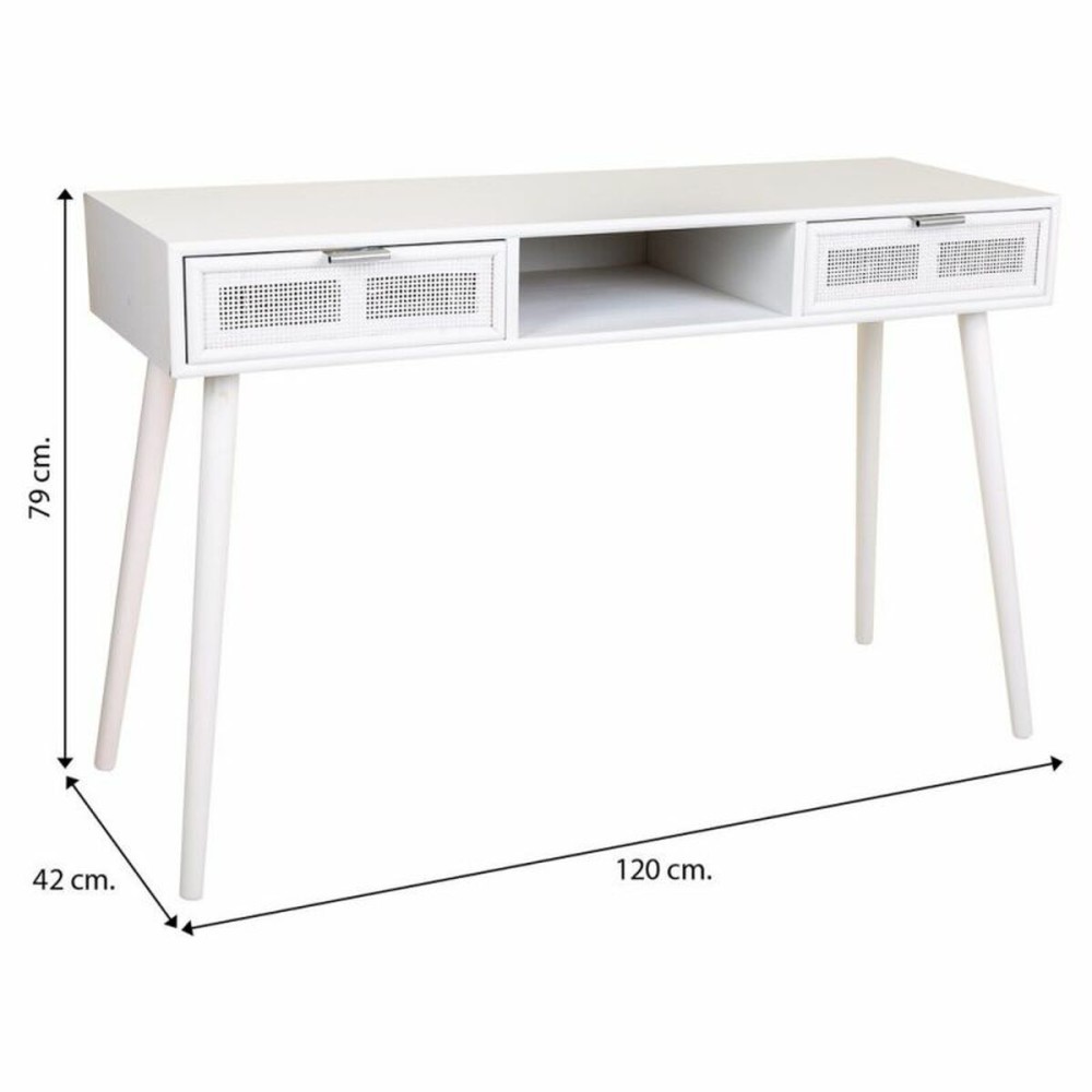 Hall Table with Drawers Alexandra House Living Silver MDF Wood 42 x 79 x 120 cm