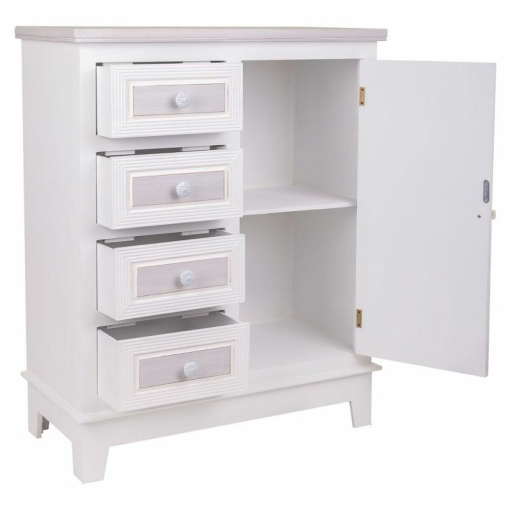 Hall Table with Drawers Alexandra House Living White MDF Wood 32 x 84 x 66 cm