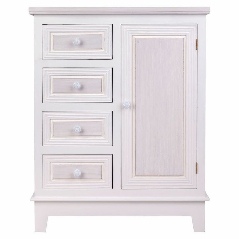 Meuble d'Entrée avec Tiroirs Alexandra House Living Blanc Bois MDF 32 x 84 x 66 cm