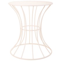 Side table Alexandra House Living White Iron 20 x 50 x 21 cm