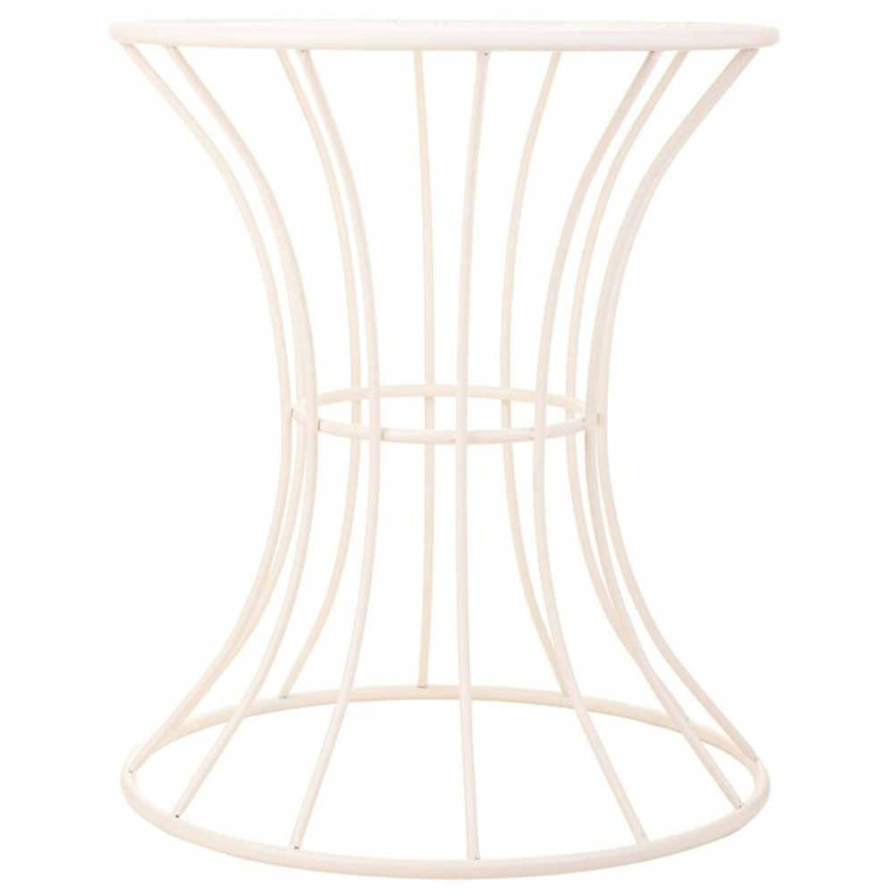 Side table Alexandra House Living White Iron 20 x 50 x 21 cm