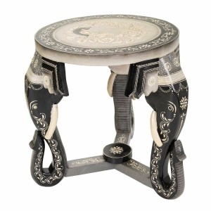 Centre Table Alexandra House Living Black Grey Mango wood MDF Wood 35 x 39 x 42 cm