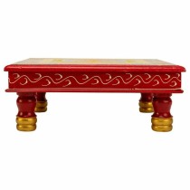 Side table Alexandra House Living Red Aluminium MDF Wood 38 x 14 x 38 cm