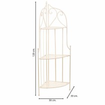 Corner Shelves Alexandra House Living White Metal Iron Ironwork 30 x 38 x 30 cm