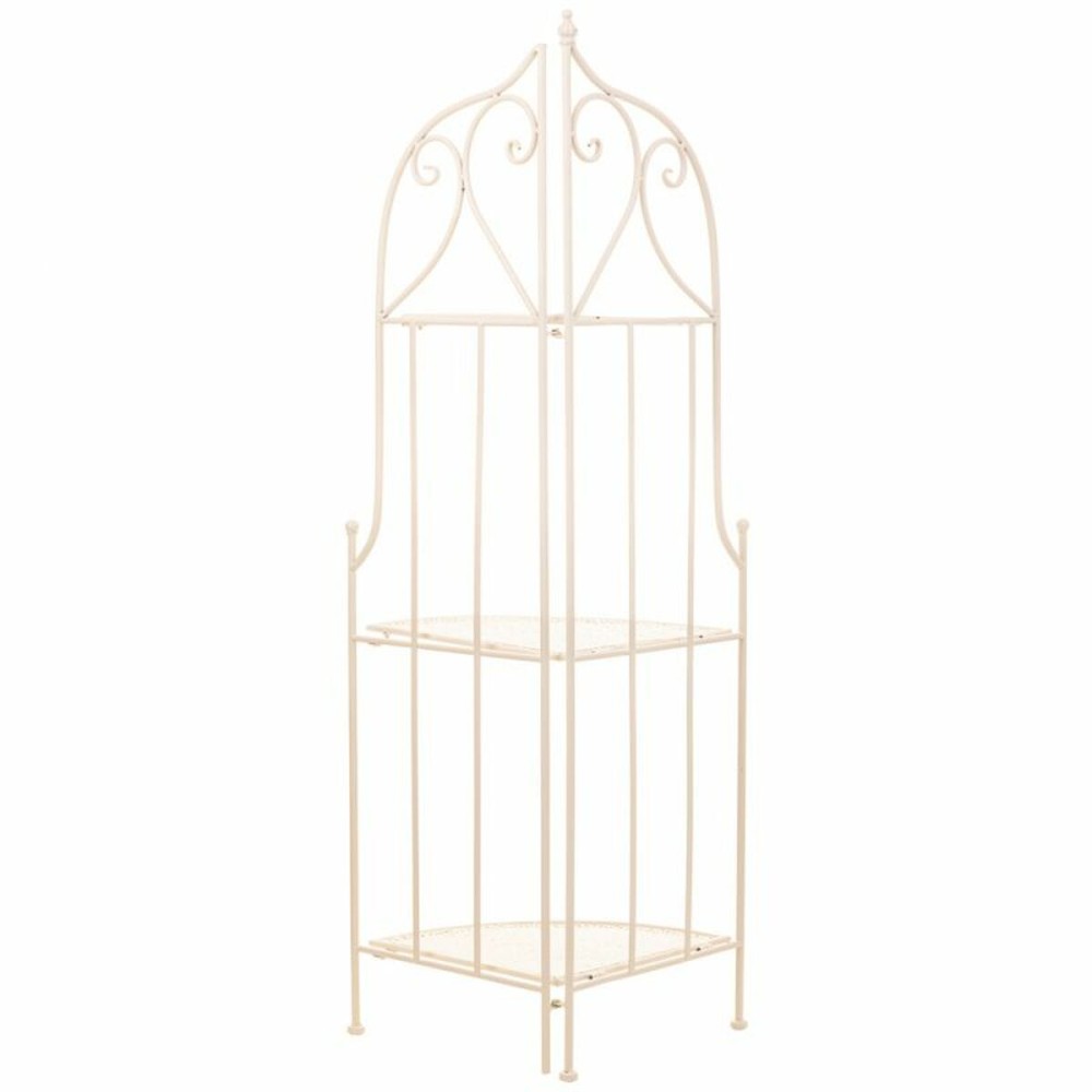 Corner Shelves Alexandra House Living White Metal Iron Ironwork 30 x 38 x 30 cm