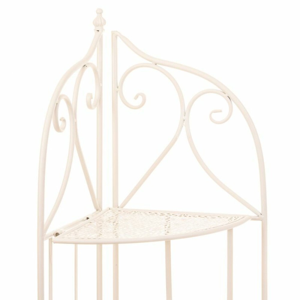 Corner Shelves Alexandra House Living White Metal Iron Ironwork 30 x 38 x 30 cm