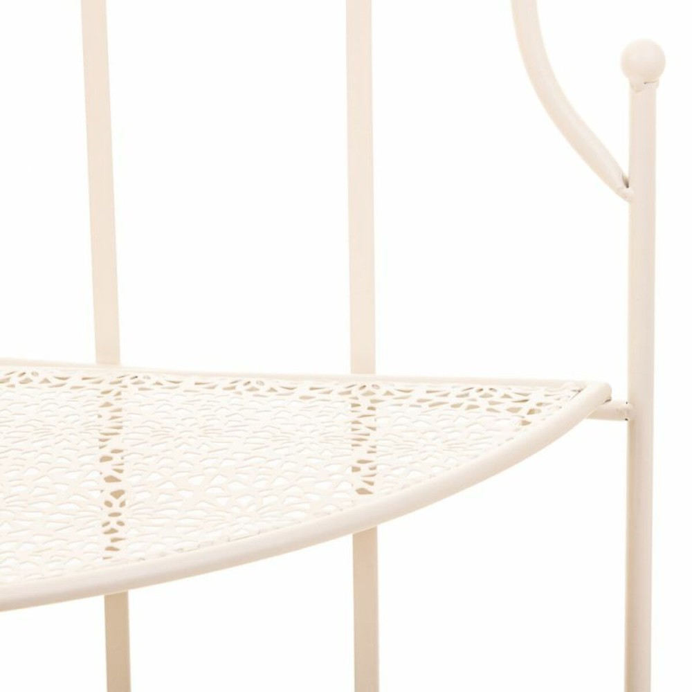 Corner Shelves Alexandra House Living White Metal Iron Ironwork 30 x 38 x 30 cm