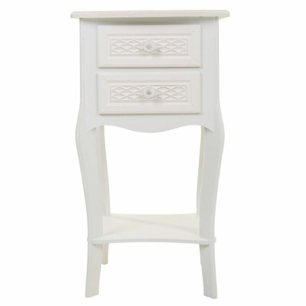 Nightstand Alexandra House Living White Cream 31 x 71 x 38 cm