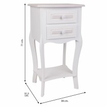 Nightstand Alexandra House Living White 31 x 71 x 38 cm