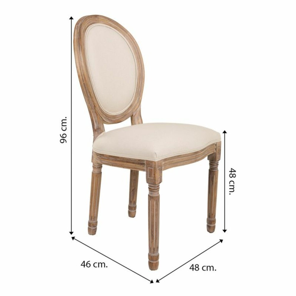 Dining Chair Alexandra House Living Beige 46 x 96 x 48 cm