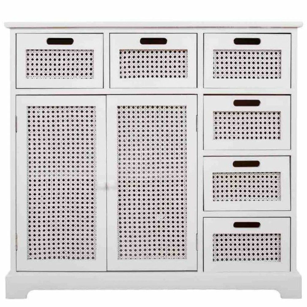 Buffet Alexandra House Living Blanc Bois de paulownia Bois MDF 33 x 78 x 86 cm