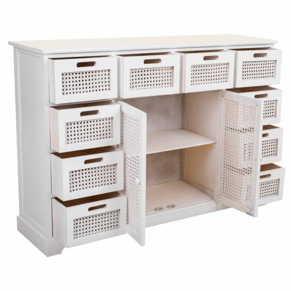 Buffet Alexandra House Living Blanc Bois de paulownia Bois MDF 33 x 78 x 113 cm