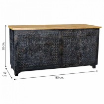 Buffet Alexandra House Living Bois de manguier 42 x 92 x 183 cm