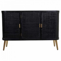 Buffet Alexandra House Living Noir Bois MDF 37 x 80 x 118 cm