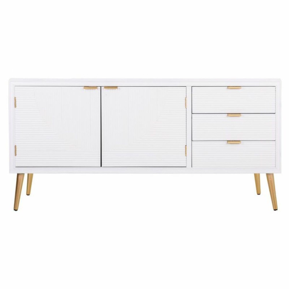 Anrichte Alexandra House Living Weiß Gold Holz MDF 42 x 71 x 145 cm