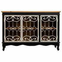 Buffet Alexandra House Living Noir verre Bois d'épicéa Bois MDF 36 x 80 x 120 cm