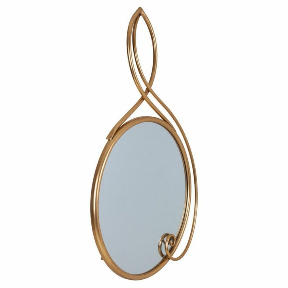 Wall mirror Alexandra House Living Golden 101 x 4 x 68 cm Circle