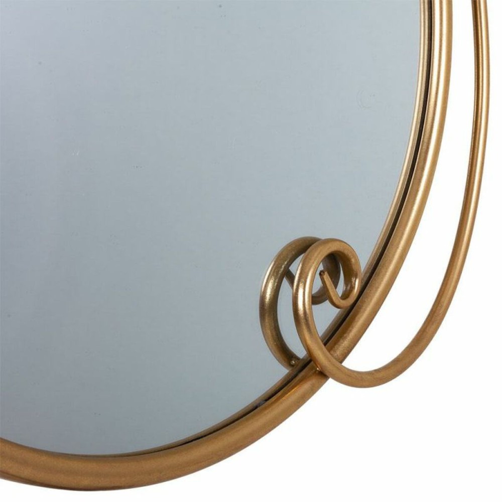 Wall mirror Alexandra House Living Golden 101 x 4 x 68 cm Circle