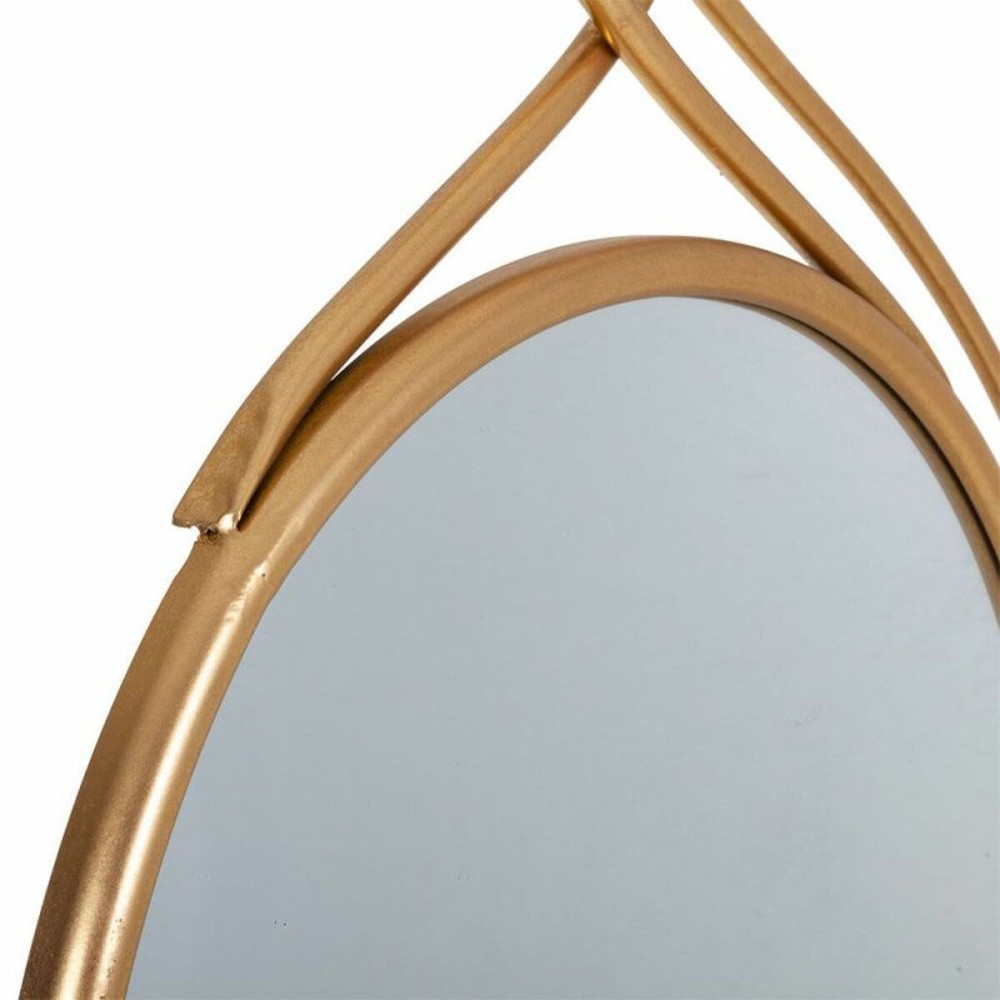 Wall mirror Alexandra House Living Golden 101 x 4 x 68 cm Circle