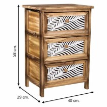 Chest of drawers Alexandra House Living Brown Wood Paolownia wood 29 x 58 x 40 cm