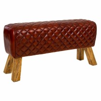 Hocker Alexandra House Living Leder Mango-Holz 46 x 35 x 89 cm