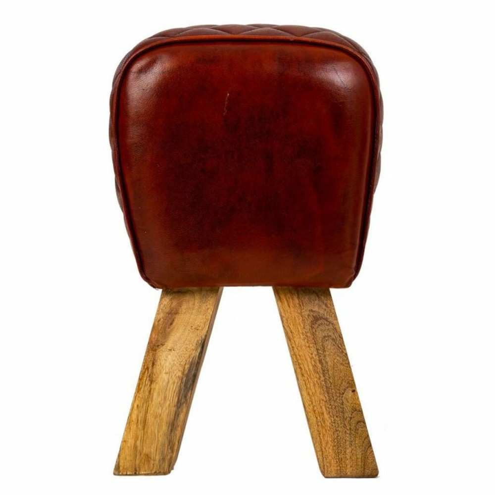 Hocker Alexandra House Living Leder Mango-Holz 46 x 35 x 89 cm