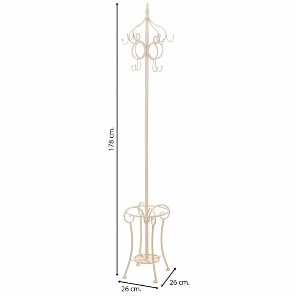 Hat stand Alexandra House Living White 25 x 49 x 25 cm