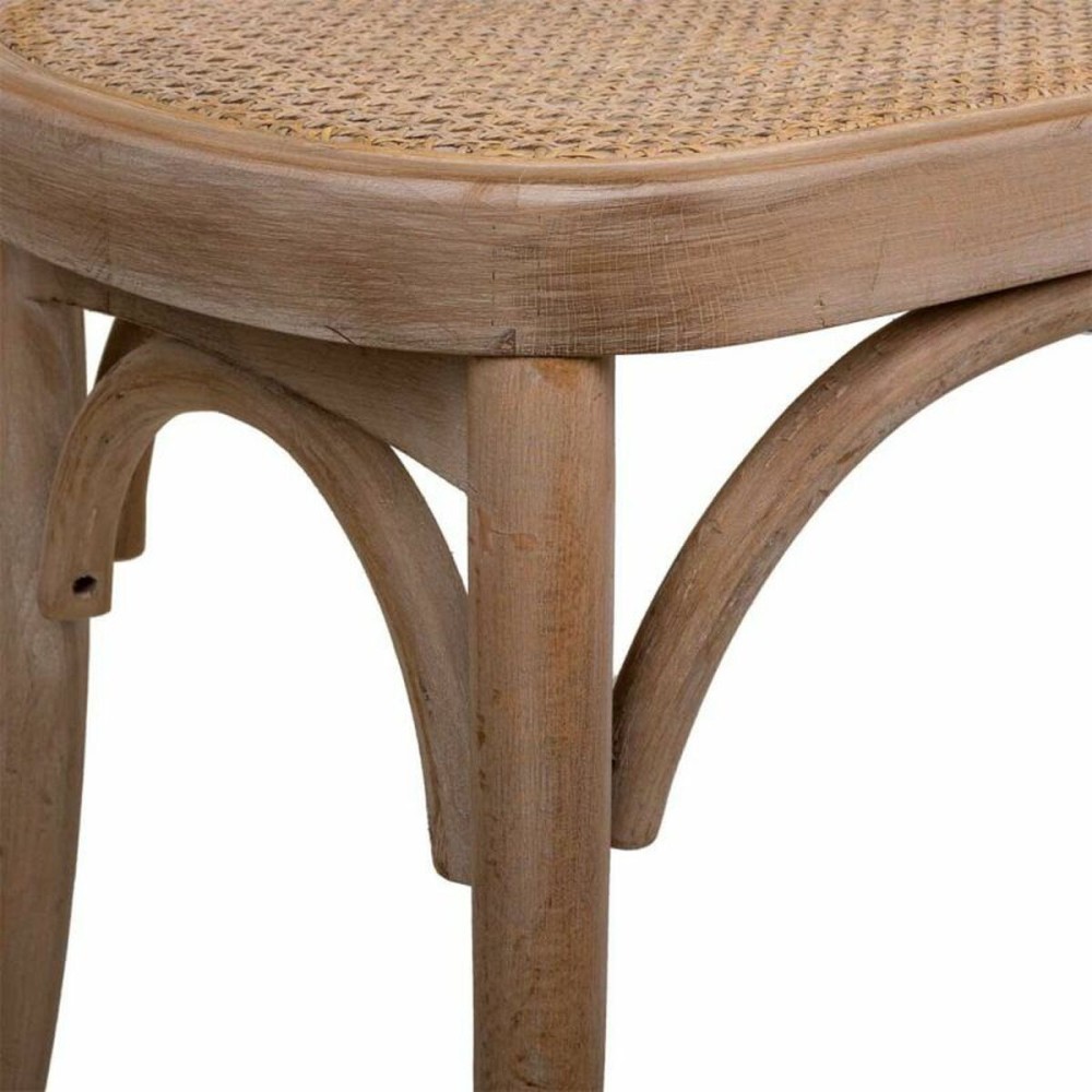 Hocker Alexandra House Living Braun Rattan Kautschukholz 37 x 47 x 110 cm