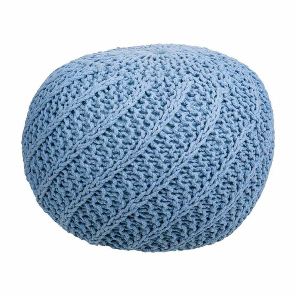 Pouffe Alexandra House Living Light Blue polystyrene 45 x 30 x 45 cm