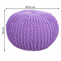 Pouffe Alexandra House Living Violet polystyrene 45 x 30 x 45 cm