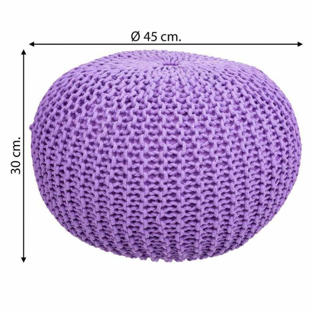 Pouffe Alexandra House Living Violet polystyrene 45 x 30 x 45 cm