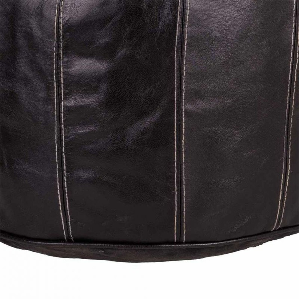 Pouf Alexandra House Living Noir Cuir 48 x 35 x 48 cm