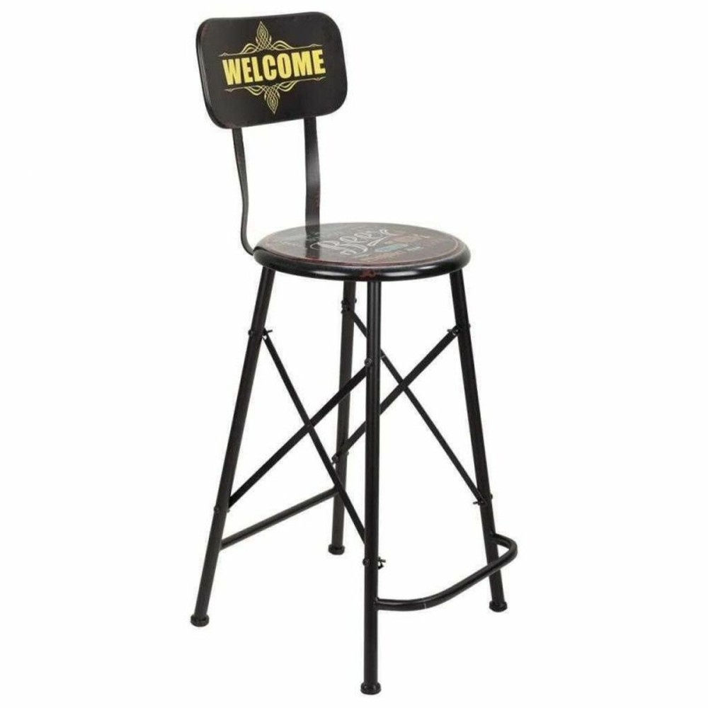 Tabouret Alexandra House Living Noir Fer 40 x 100 x 46 cm