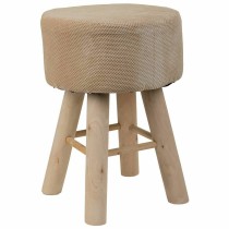 Stool Alexandra House Living Brown Bamboo Pinewood Sponge MDF Wood 32 x 44 x 32 cm