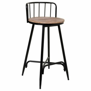 Stool Alexandra House Living Brown Iron Fir wood 41 x 88 x 41 cm