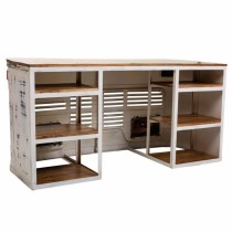 Schreibtisch Alexandra House Living Weiß Holz Eisen 65 x 75 x 155 cm