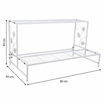 Flower Pot Stand Alexandra House Living White Iron 44 x 44 x 80 cm