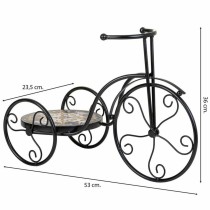 Blumentopfhalter Alexandra House Living Schwarz Eisen Kachel Fahrrad 23 x 36 x 53 cm