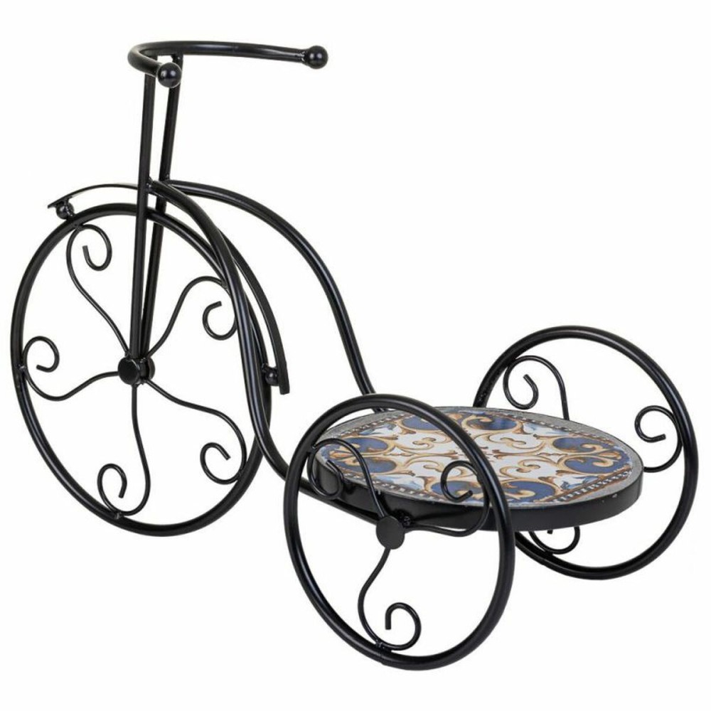 Flower Pot Stand Alexandra House Living Black Iron Tile Bicycle 23 x 36 x 53 cm