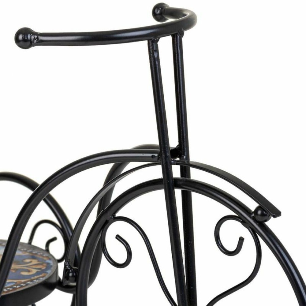 Blumentopfhalter Alexandra House Living Schwarz Eisen Kachel Fahrrad 23 x 36 x 53 cm