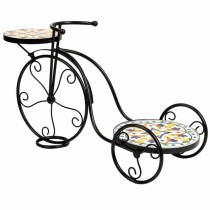 Blumentopfhalter Alexandra House Living Schwarz Eisen Kachel Fahrrad 26 x 43 x 67 cm