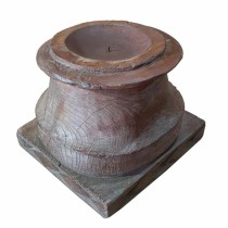 Candle Holder Alexandra House Living Brown Acacia Mango wood 28 x 23 x 28 cm