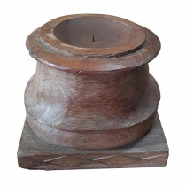 Pot à Bougie Alexandra House Living Marron Acacia Bois de manguier 28 x 23 x 28 cm