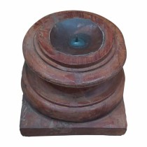 Candle Holder Alexandra House Living Brown Recycled Wood 26 x 23 x 26 cm